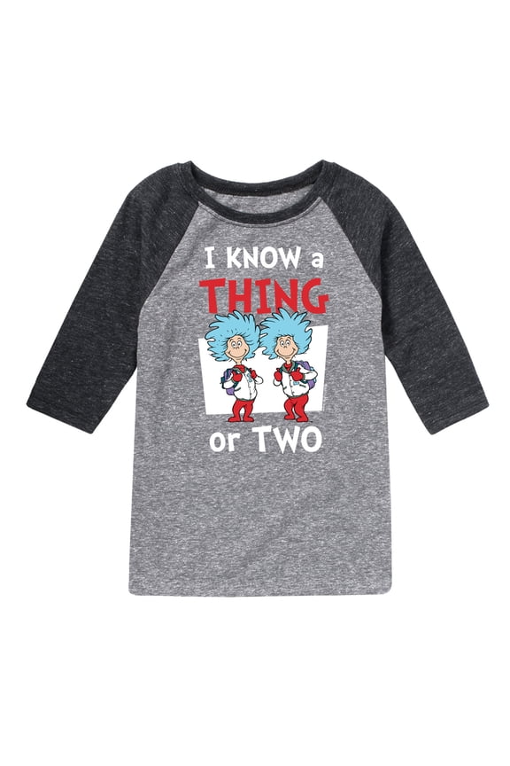 - I Know A Thing Or Two - Youth Raglan Graphic T-Shirt