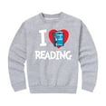 thumbnail image 1 of Dr. Seuss - I Love Reading - Toddler And Youth Crewneck Fleece Sweatshirt, 1 of 6