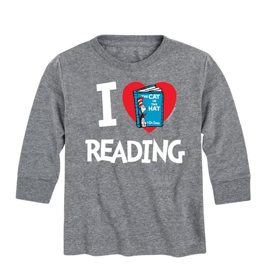 Dr. Seuss - I Love Reading - Toddler And Youth Long Sleeve Graphic T-Shirt