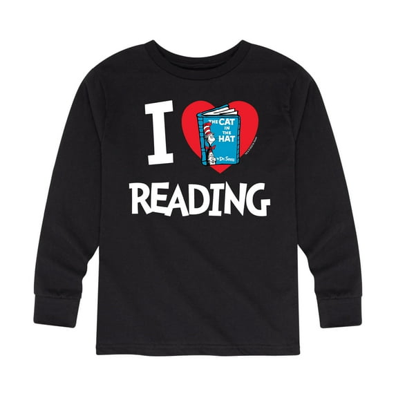 Dr. Seuss - I Love Reading - Toddler And Youth Long Sleeve Graphic T-Shirt