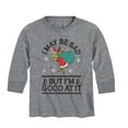 thumbnail image 1 of Dr. Seuss - I May Be Bad But I'm Good At It - Toddler And Youth Long Sleeve Graphic T-Shirt, 1 of 5