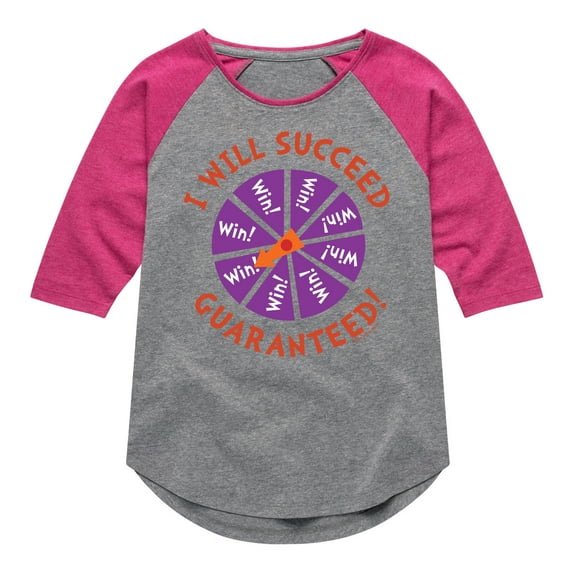 Dr. Seuss - I Will Succeed - Toddler And Youth Raglan Graphic T-Shirt