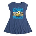 thumbnail image 1 of Dr. Seuss - I'm Off To Great Places - Girls Fit And Flare Cap Sleeve Dress, 1 of 5