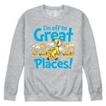thumbnail image 1 of Dr. Seuss - I'm Off To Great Places - Men's Crew Neck Fleece Pullover, 1 of 6