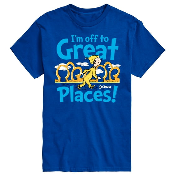 Dr. Seuss - I'm Off To Great Places - Men's Short Sleeve Graphic T-Shirt