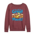 thumbnail image 1 of Dr. Seuss - I'm Off To Great Places - Women's Lightweight French Terry Long Sleeve Shirt, 1 of 6