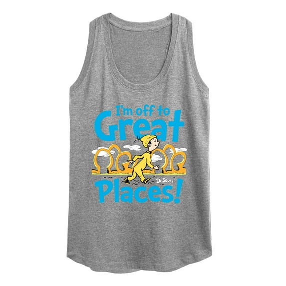 Dr. Seuss - I'm Off To Great Places - Women's Racerback Tank Top