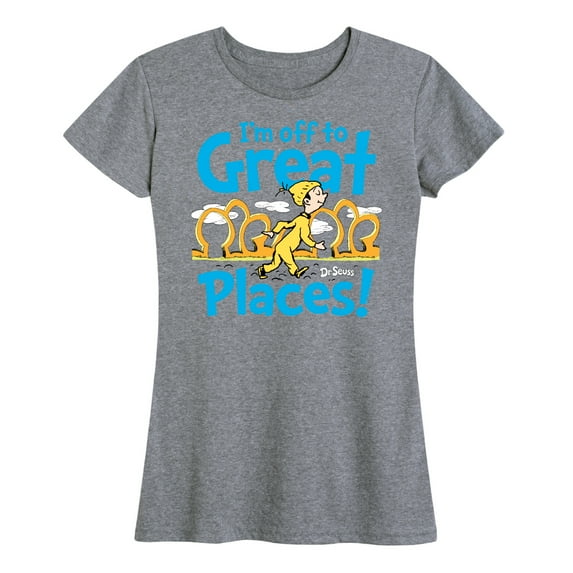 Dr. Seuss - I'm Off To Great Places - Women's Short Sleeve Graphic T-Shirt