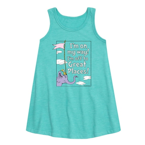 Dr. Seuss - I'm On My Way - Toddler and Youth Girls A-line Dress