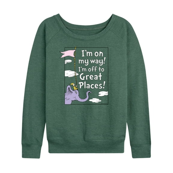 Dr. Seuss - I'm On My Way - Women's Lightweight French Terry Long Sleeve Shirt