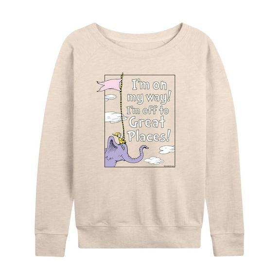Dr. Seuss - I'm On My Way - Women's Lightweight French Terry Long Sleeve Shirt