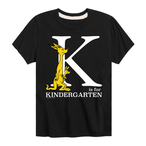 Dr. Seuss - K Is For Kindergarten - School - Youth Short Sleeve Graphic T-Shirt