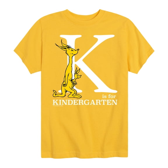 Dr. Seuss - K Is For Kindergarten - School - Youth Short Sleeve Graphic T-Shirt