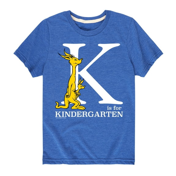 Dr. Seuss - K Is For Kindergarten - School - Youth Short Sleeve Graphic T-Shirt