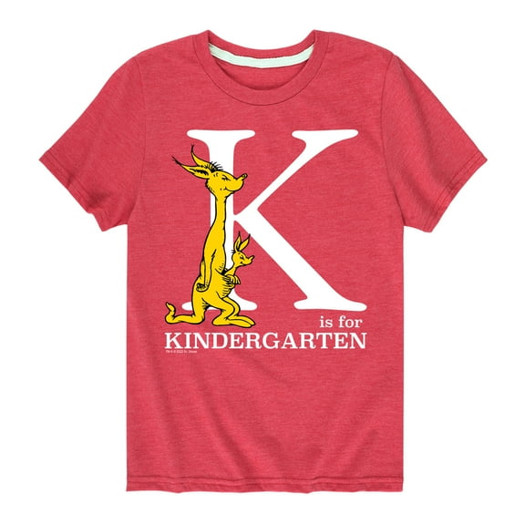Dr. Seuss - K Is For Kindergarten - School - Youth Short Sleeve Graphic T-Shirt