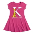 thumbnail image 1 of Dr. Seuss - K Is For Kindergarten - Youth Girls Fit And Flare Dress, 1 of 5
