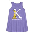 thumbnail image 1 of Dr. Seuss - K is for Kindergarten - Back to School - Youth Girls A-line Dress, 1 of 5