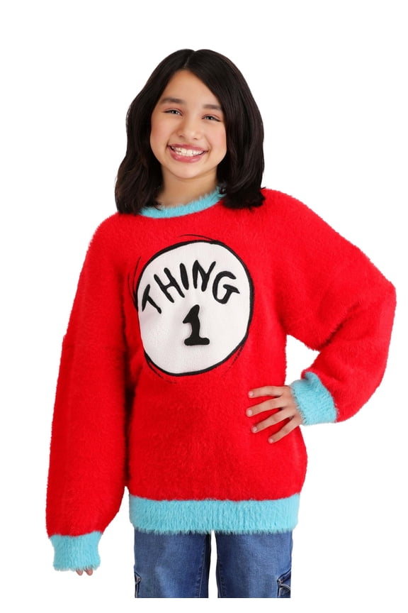 Dr. Seuss Kid's Thing 1 & 2 Christmas Sweater