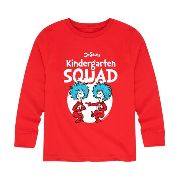 Dr. Seuss - Kindergarten Squad - Youth Long Sleeve Graphic T-Shirt
