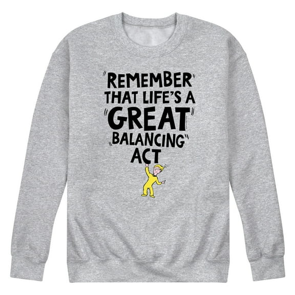 Dr. Seuss - Life Great Balancing Act - Men's Crew Neck Fleece Pullover