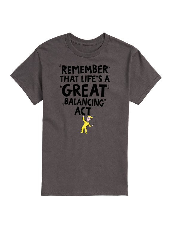 - Life Great Balancing Act Men's Short Sleeve Graphic T-Shirt