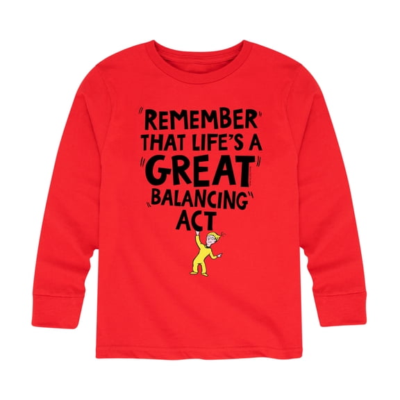 Dr. Seuss - Life Great Balancing Act - Toddler And Youth Long Sleeve Graphic T-Shirt
