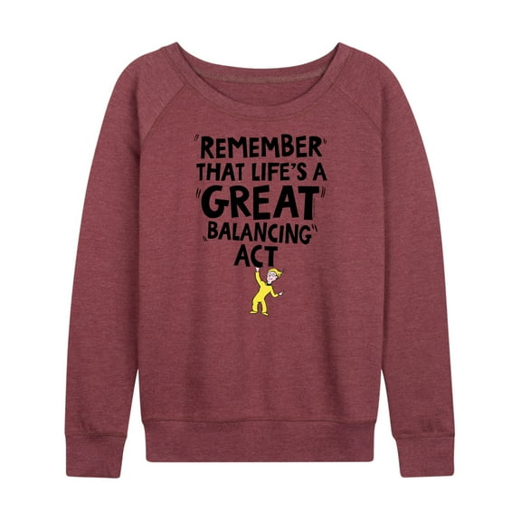 Dr. Seuss - Life Great Balancing Act - Women's Lightweight French Terry Long Sleeve Shirt