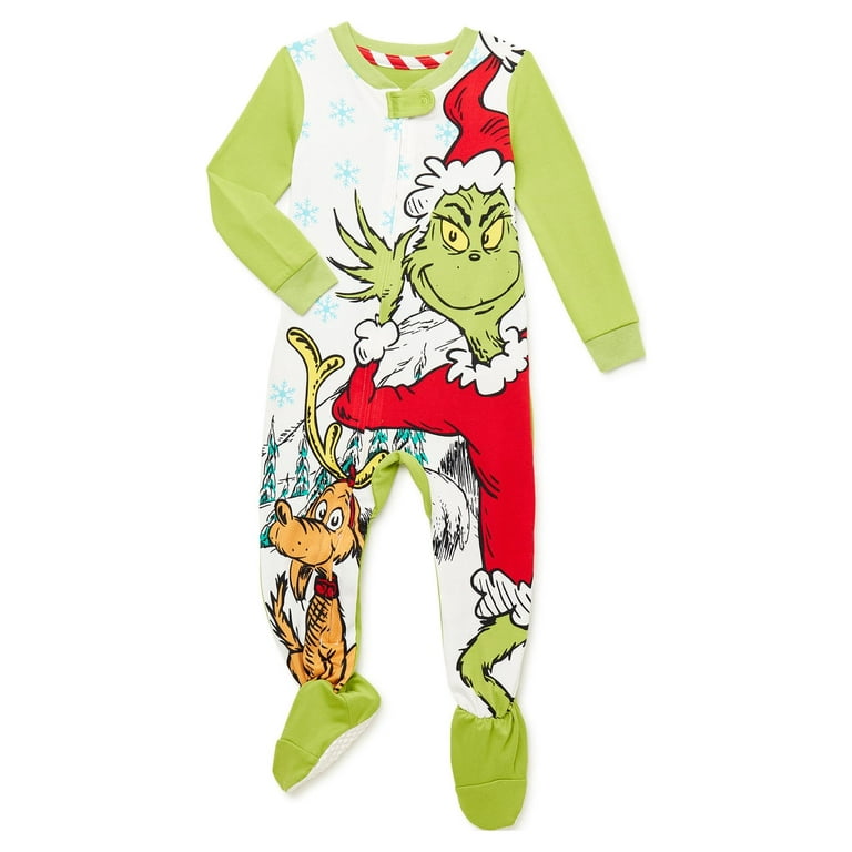 Dr. Seuss Long Sleeve Crew Neck Solid Printed Pajamas (Infant) 1 Pack 