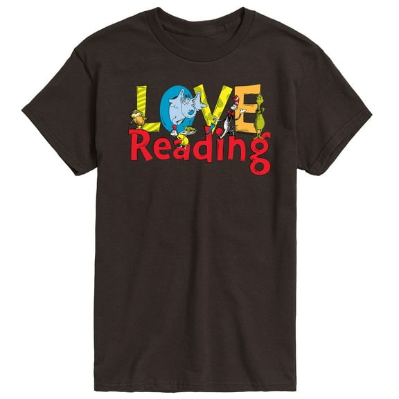 Dr. Seuss - Love Reading - Men's Short Sleeve Graphic T-Shirt