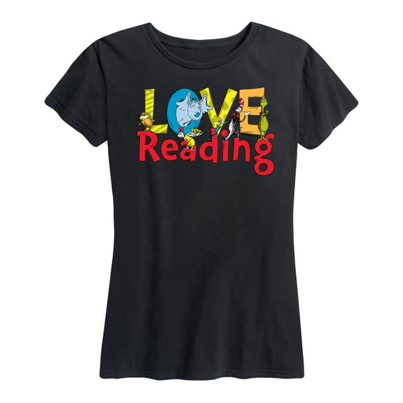 Dr. Seuss - Love Reading - Women's Short Sleeve Graphic T-Shirt