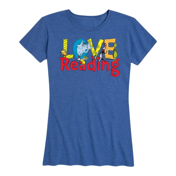 Dr. Seuss - Love Reading - Women's Short Sleeve Graphic T-Shirt