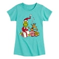 thumbnail image 1 of Dr. Seuss - Max & Grinch - Toddler And Youth Girls Short Sleeve Graphic T-Shirt, 1 of 5