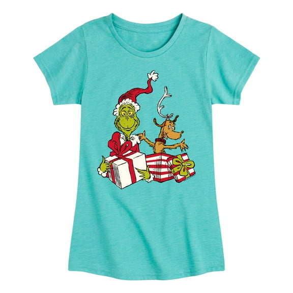 Dr. Seuss - Max & Grinch - Toddler And Youth Girls Short Sleeve Graphic T-Shirt