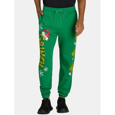 Dr. Seuss Men's & Men's Big & Tall Grinch Heads Graphic Joggers, 31.5” Inseam, Sizes XS-3XL