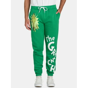 Dr. Seuss Men's and Men's Big & Tall Grinch Burst Graphic Joggers, Sizes S-3XL
