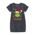 thumbnail image 1 of Dr. Seuss - Merry Grinchmas - Toddler And Youth Girls Fleece Dress, 1 of 4