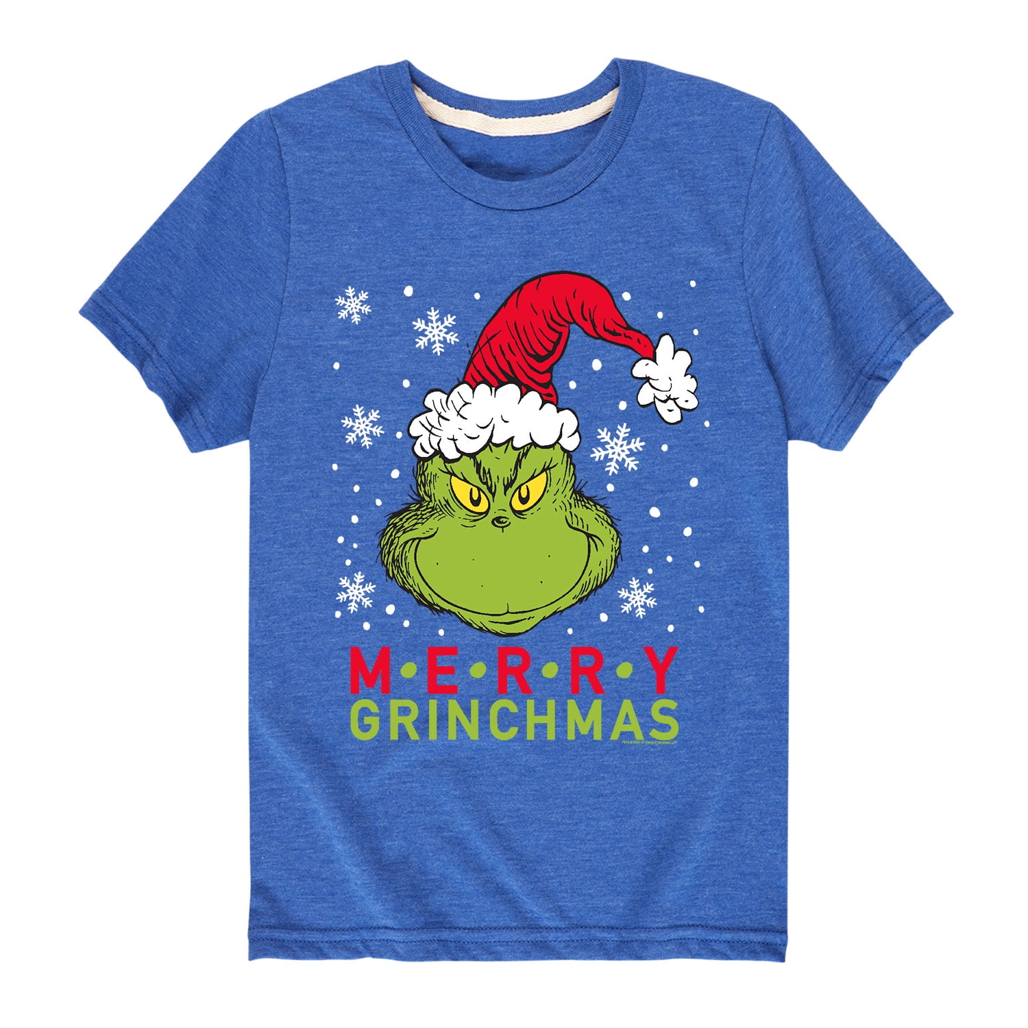 【SATIIIZ】Grinch short sleeve t-shirt Dr. Seuss - Grinch Wreath - Toddler And Youth Short Sleeve