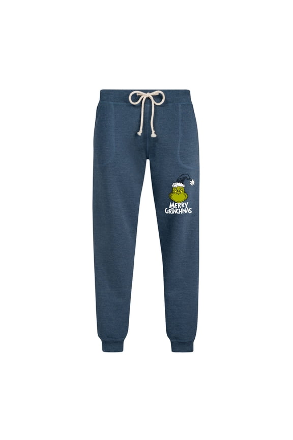 Dr. Seuss - Merry Grinchmas Santa Hat - Women's French Terry Jogger Pant