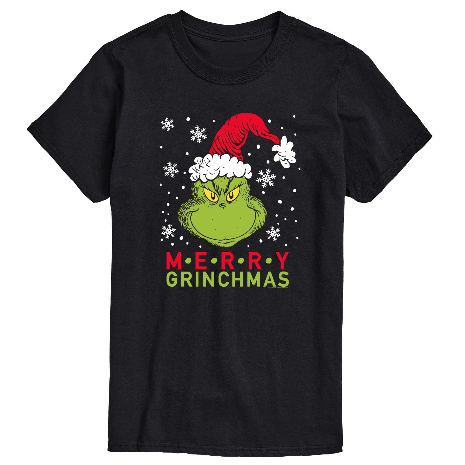 【SATIIIZ】Grinch short sleeve t-shirt Dr-Seuss-Merry-Santa-Grinch-