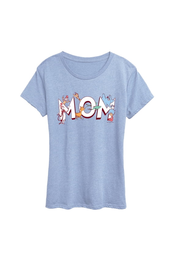 - Mom Seuss Characters - Women's Short Sleeve Graphic T-Shirt