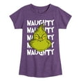 thumbnail image 1 of Dr. Seuss - Naughty Grinch - Toddler And Youth Girls Short Sleeve Graphic T-Shirt, 1 of 5