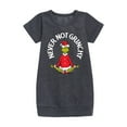 thumbnail image 1 of Dr. Seuss - The Grinch Never Not Grinchy - Toddler And Youth Girls Fleece Dress, 1 of 4