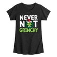 thumbnail image 1 of Dr. Seuss - The Grinch Never Not Grinchy Wreath - Toddler And Youth Girls Short Sleeve Graphic T-Shirt, 1 of 5
