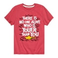 thumbnail image 1 of Dr. Seuss - No One Is Youer Than You - Toddler And Youth Short Sleeve Graphic T-Shirt, 1 of 6