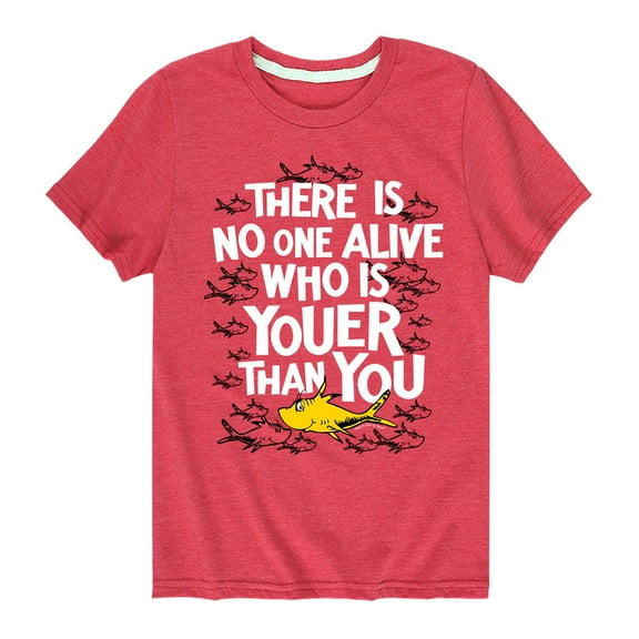Dr. Seuss - No One Is Youer Than You - Toddler And Youth Short Sleeve Graphic T-Shirt