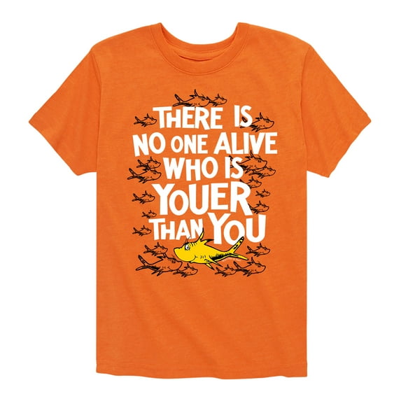 Dr. Seuss - No One Is Youer Than You - Toddler And Youth Short Sleeve Graphic T-Shirt