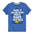 thumbnail image 1 of Dr. Seuss - No One Is Youer Than You - Toddler And Youth Short Sleeve Graphic T-Shirt, 1 of 6