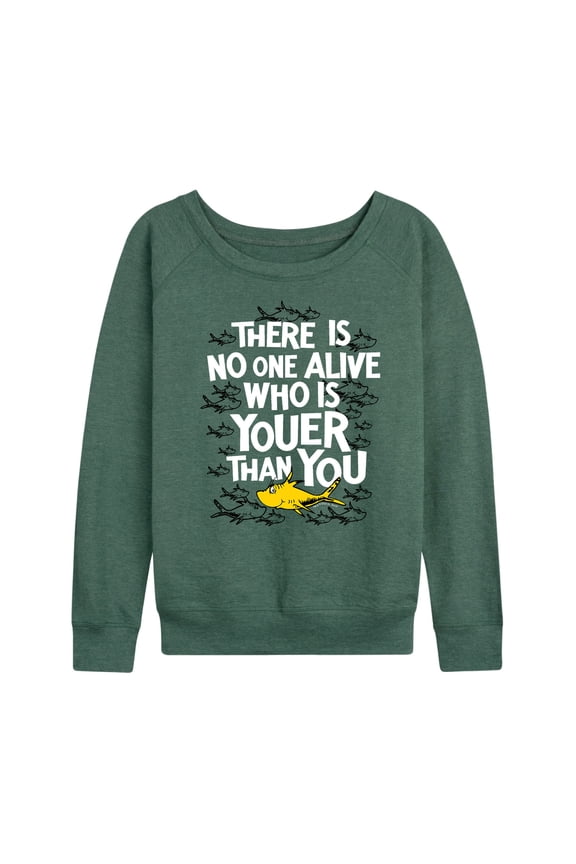 - Noone Is Youer Than You - Women's Lightweight French Terry Pullover