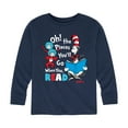 thumbnail image 1 of Dr. Seuss - Oh! Places You'll Go When You Read - Youth Long Sleeve Graphic T-Shirt, 1 of 6
