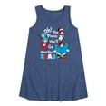 thumbnail image 1 of Dr. Seuss - Oh Places Youll Go When You Read - Toddler and Youth Girls A-line Dress, 1 of 6